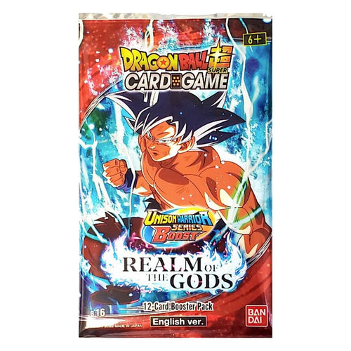 B-16 Booster Pack Realm of the Gods – Dragon Ball Super Card Game English sealed product