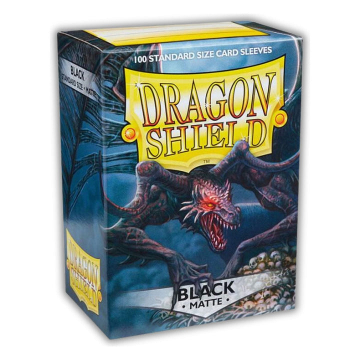 Dragon Shield Matte Sleeves – Black (100 ct) | Standard Size