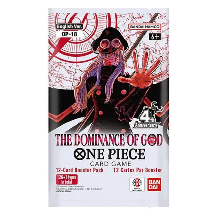 OP-18 Booster Pack The Dominance of God – One Piece Card Game English sealed product
