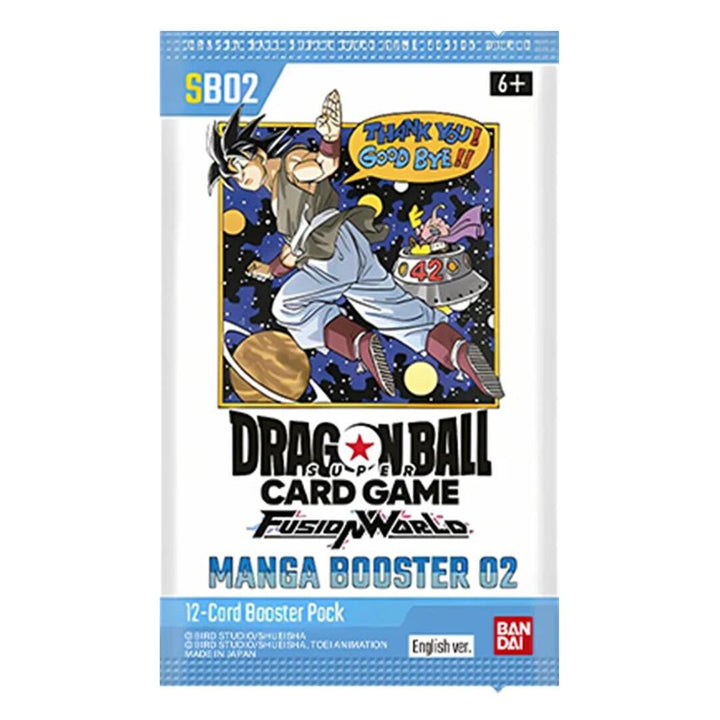 SB02 Booster Pack Manga Booster 02 – Dragon Ball Super Card Game Fusion World English sealed product