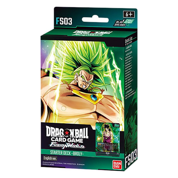Starter Deck -Broly- [FS03] – Dragon Ball Super Card Game Fusion World English sealed product
