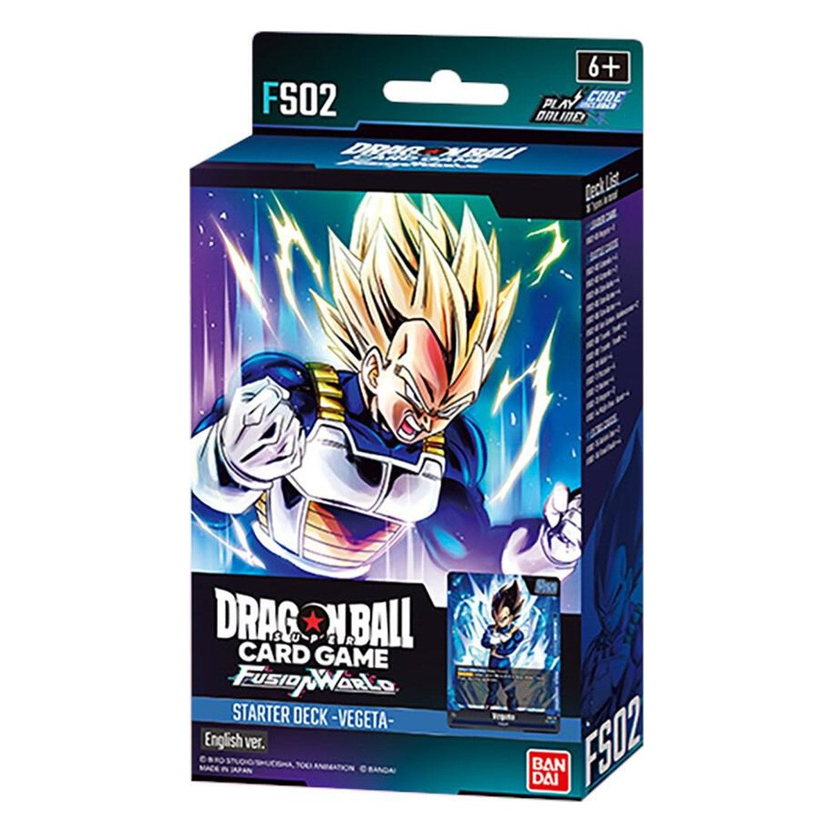 Starter Deck -Vegeta- [FS02] – Dragon Ball Super Card Game Fusion World English sealed product