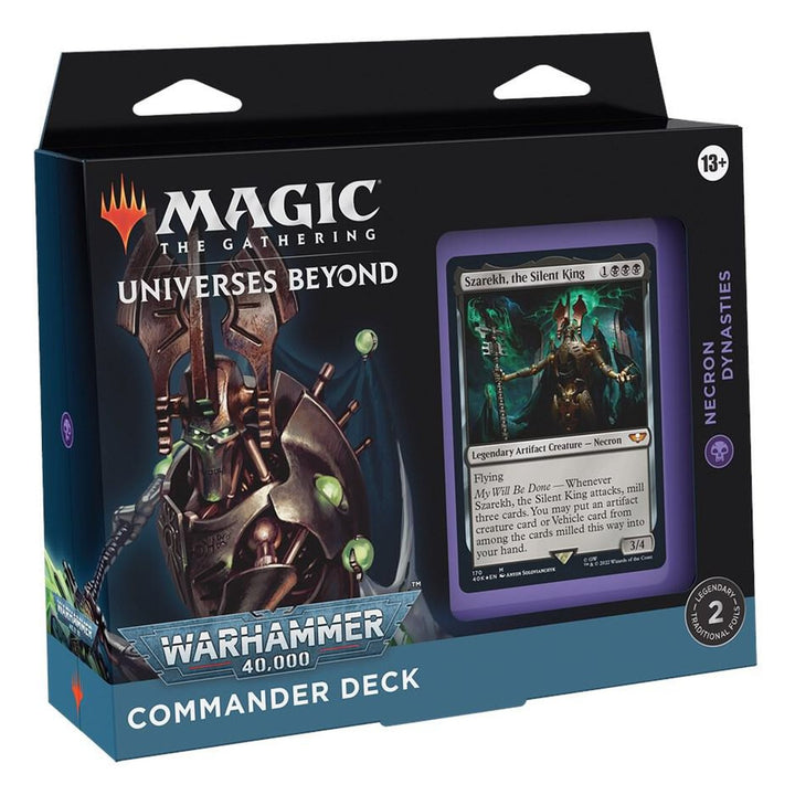 Warhammer 40,000 Commander Deck - Necron Dynasties – Magic: The Gathering English sealed product